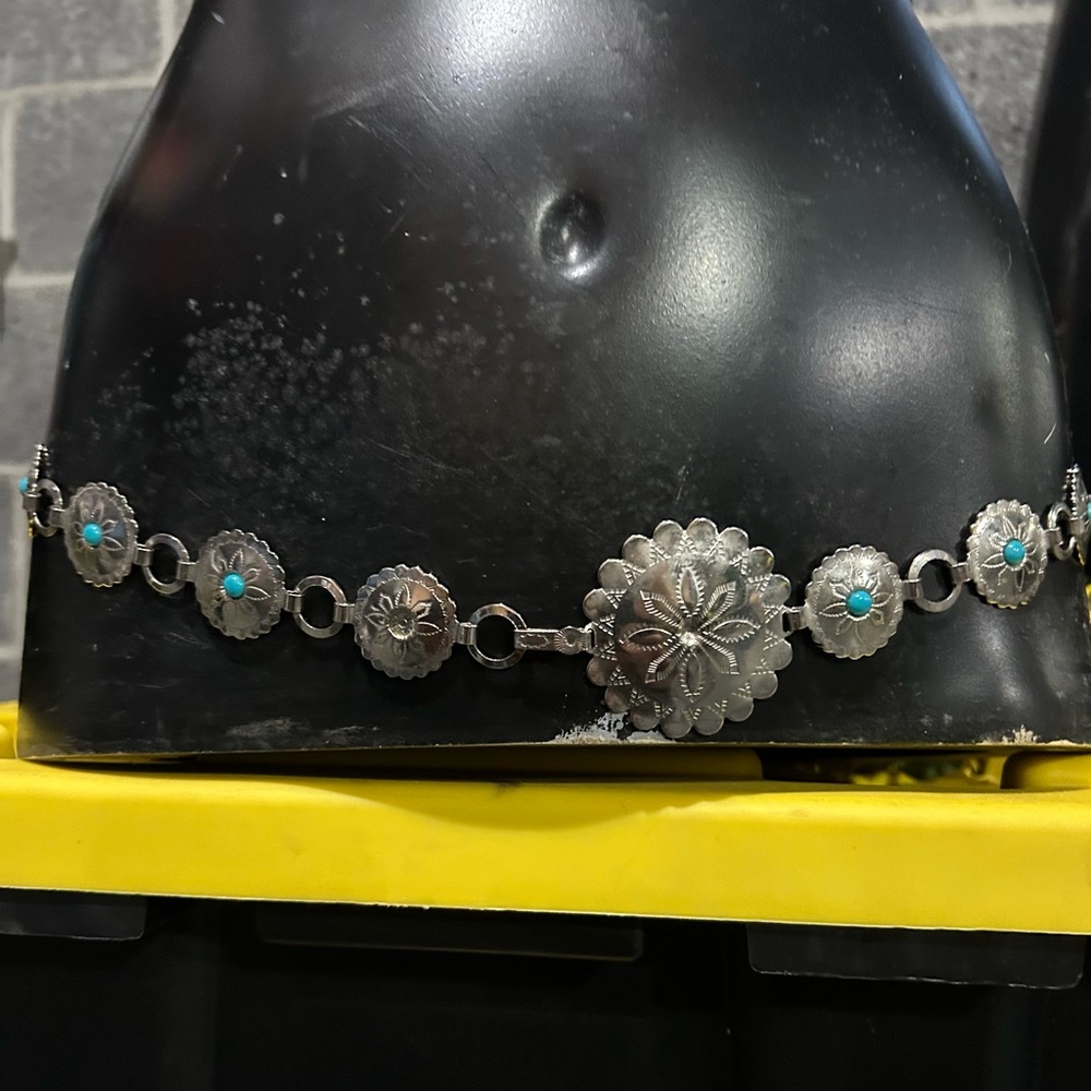 Silver and Turquoise Women's Belt